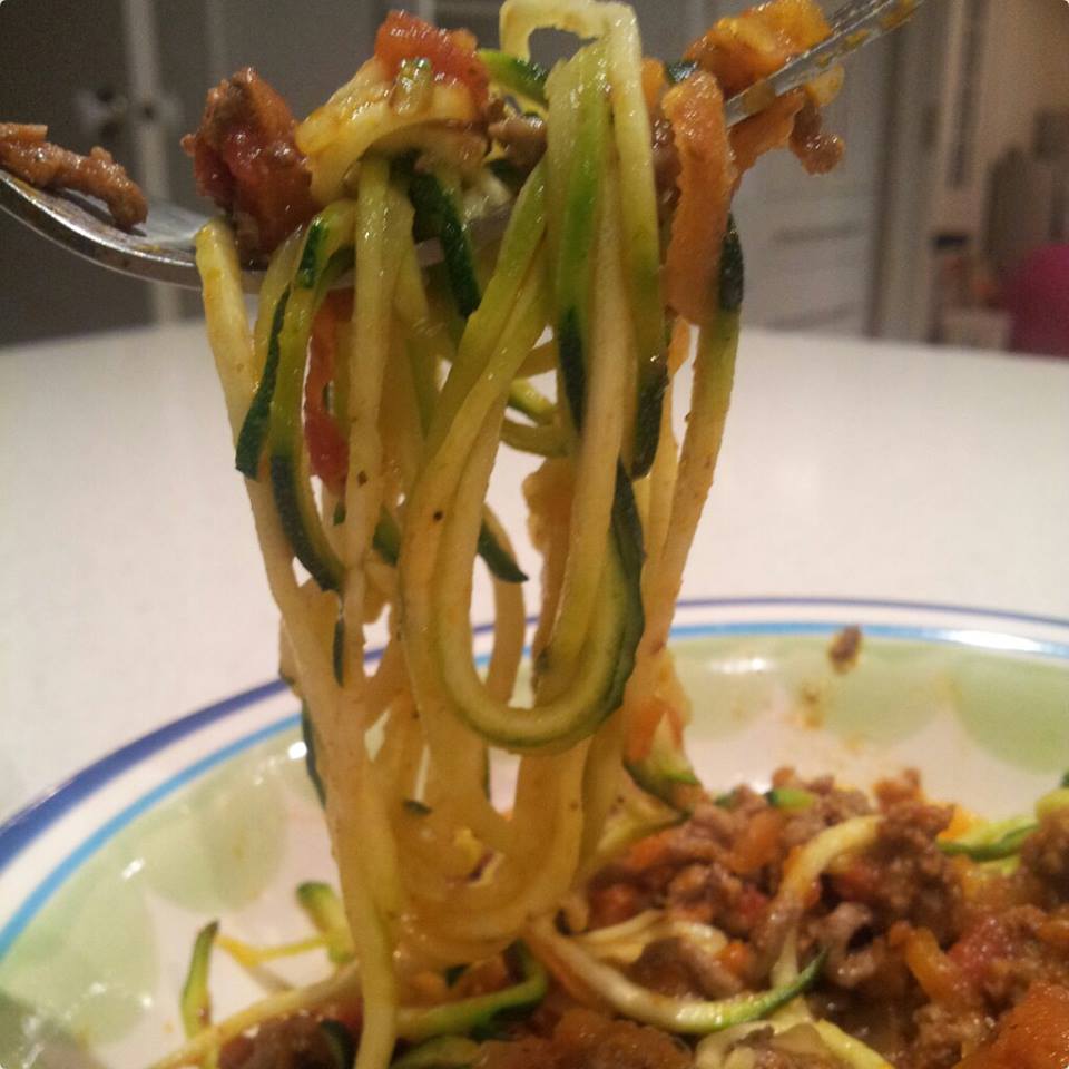 Zuchinni Noodles or "Zoodles"